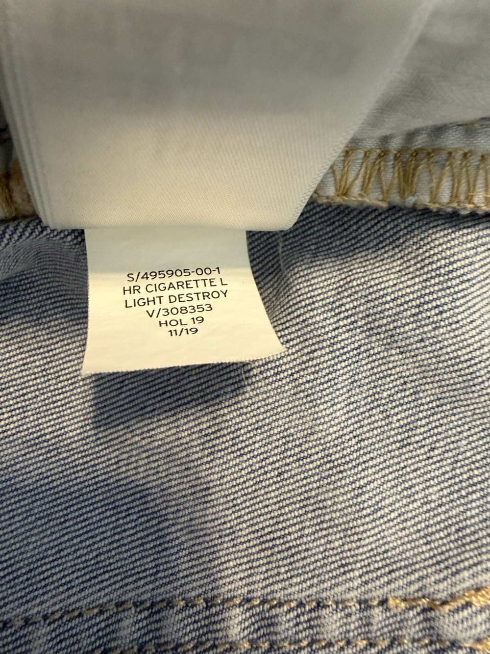 GAP High-Rise Cigarette Jeans-Light Destroy - Picture 7 of 7